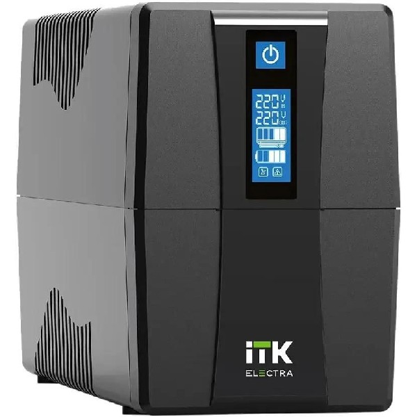 Источник бесперебойного питания ITK EET-0600VA-1-001-S черный, 600BA.