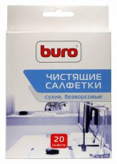 Салфетки Buro BU-Udry, 20 шт для удаления пыли коробка 20шт сухих