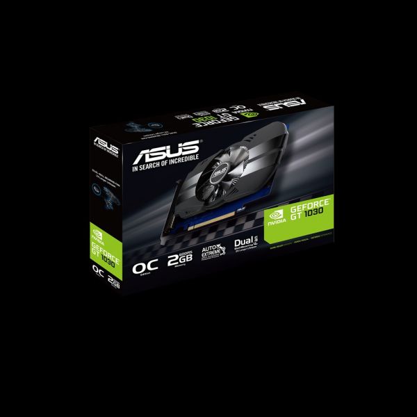 Видеокарта ASUS NVIDIA GeForce GT 1030 (PH-GT1030-O2G) PH-GT1030-O2G, 2 Гб, GDDR5